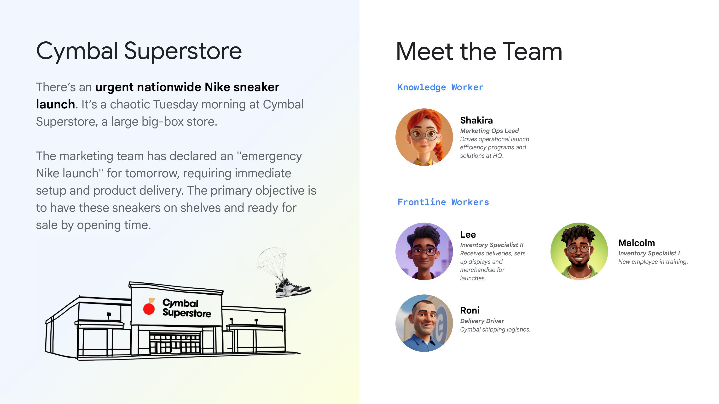 Cymbal Superstore scenario